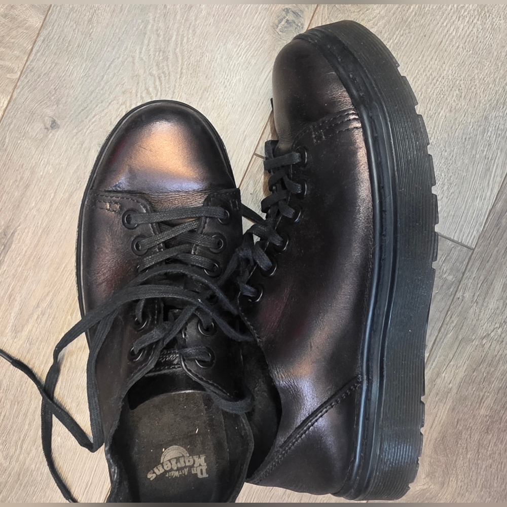 Dr. Martens - Unique Metallic Dark Brown Dante Airwair Shoes - Men's 5 / Women 6
